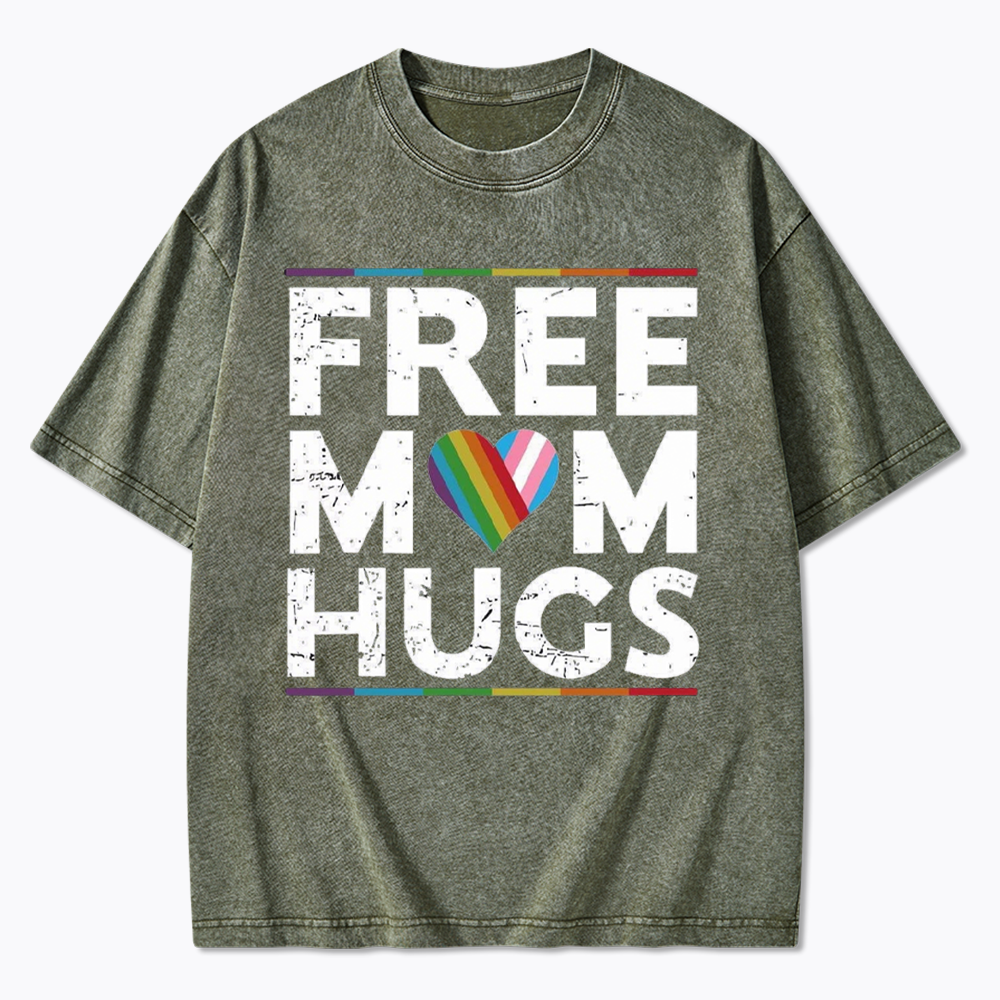 Free Mom Hugs Washed T-Shirt
