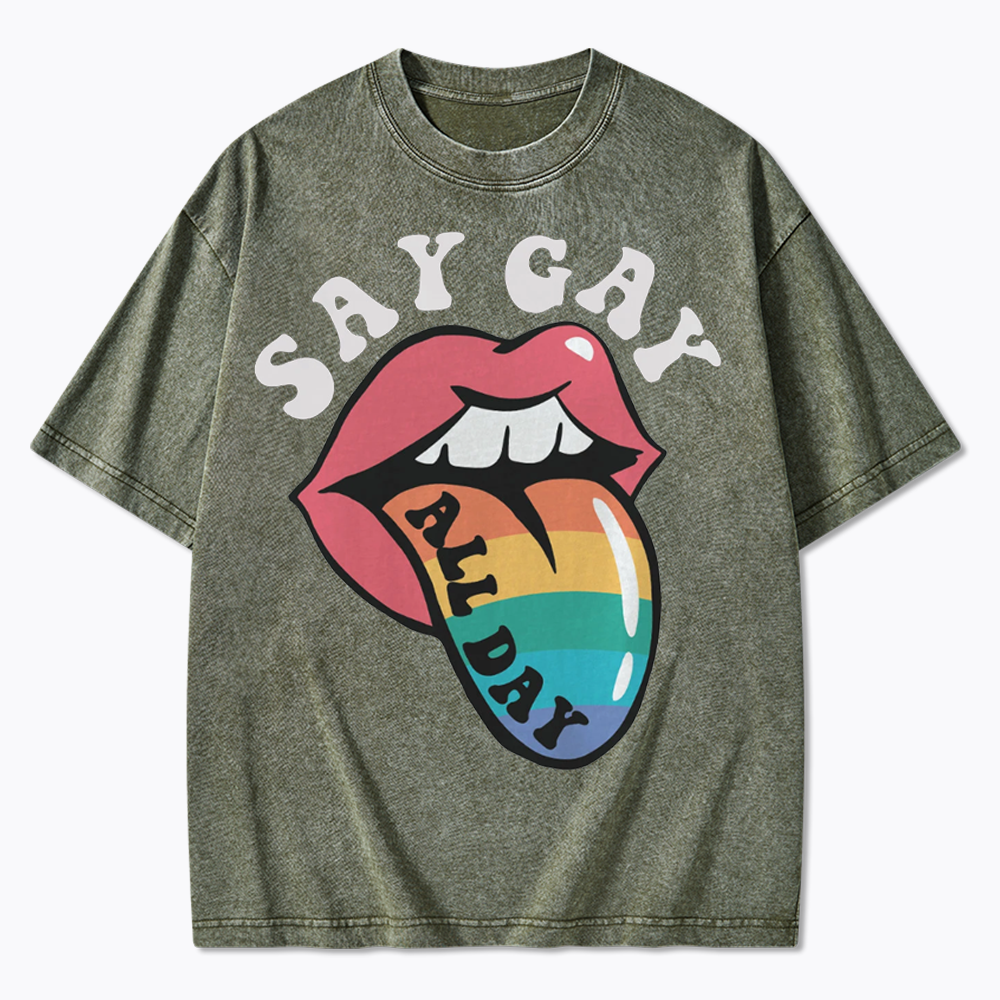 Cute Pride Washed T-Shirt