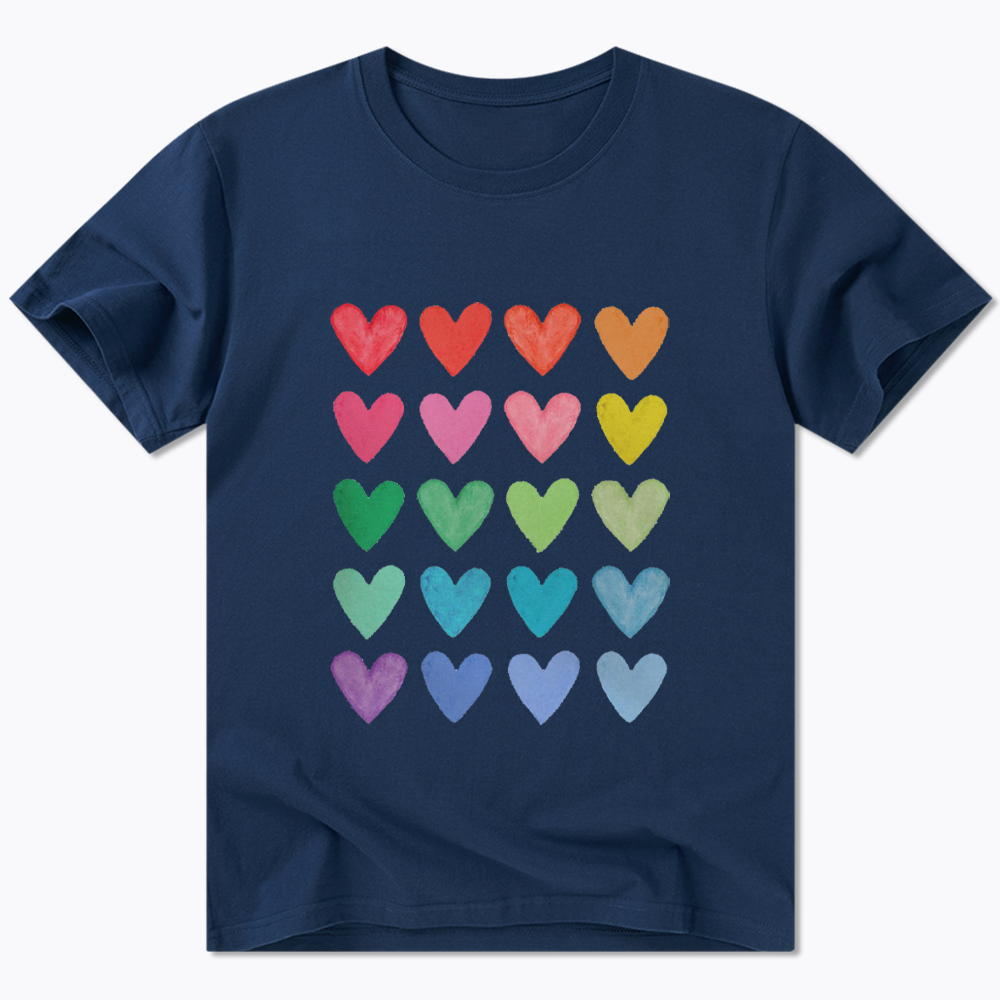 Rainbow Hearts Classic T-Shirt
