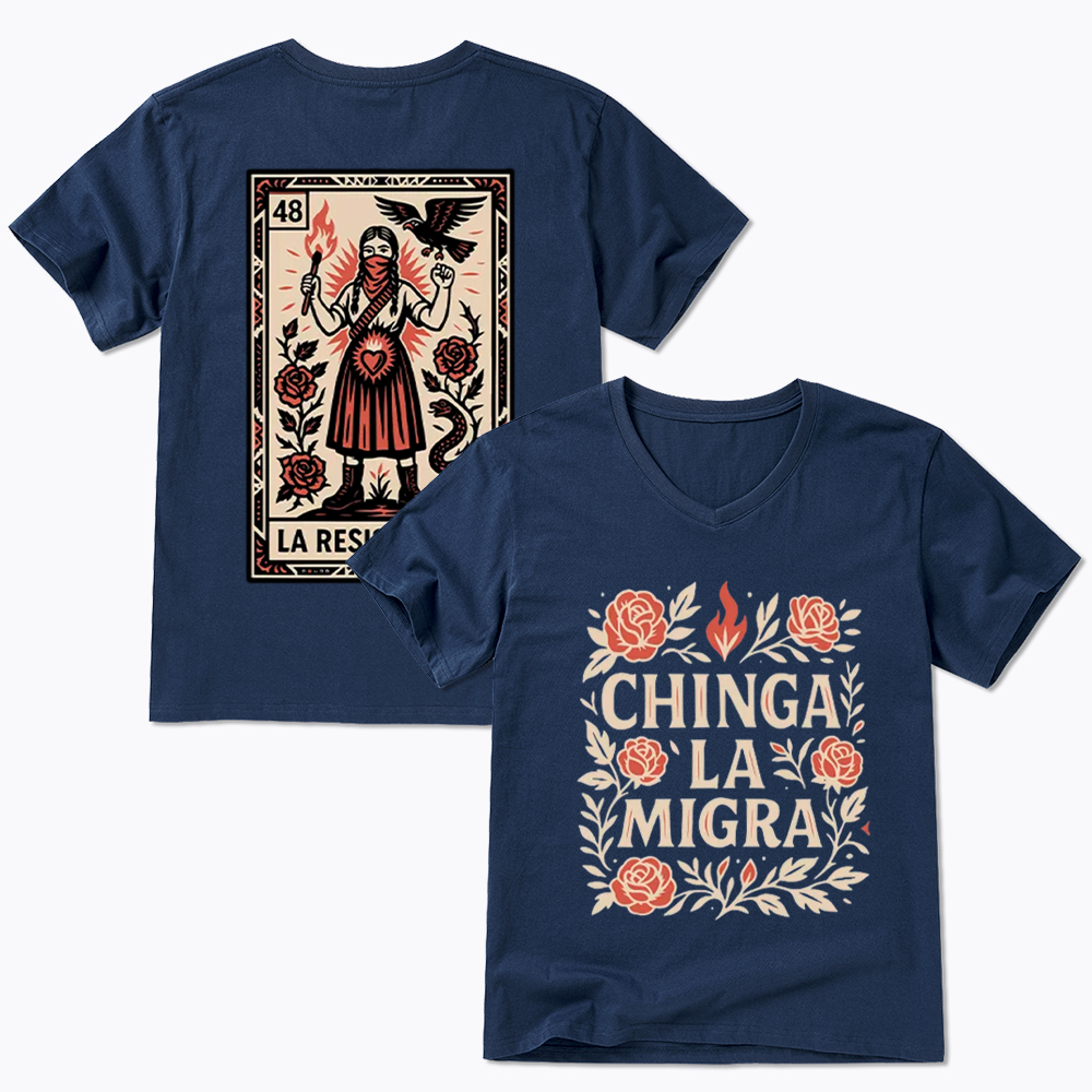 Chinga La Migra V-Neck Classic T-Shirt