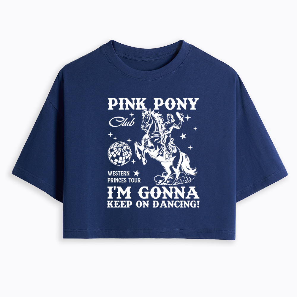 Pink Pony Club Cropped T-Shirt