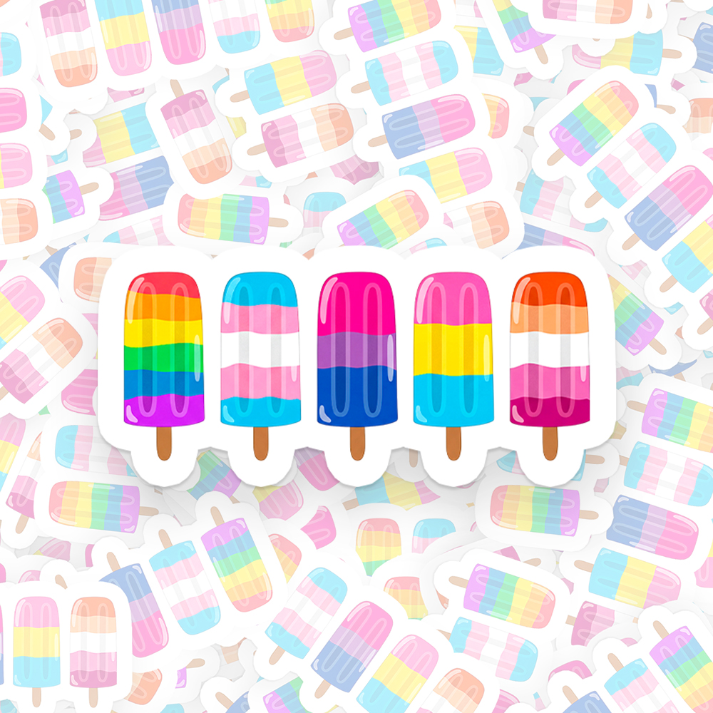 Pride Ice Pops Sticker