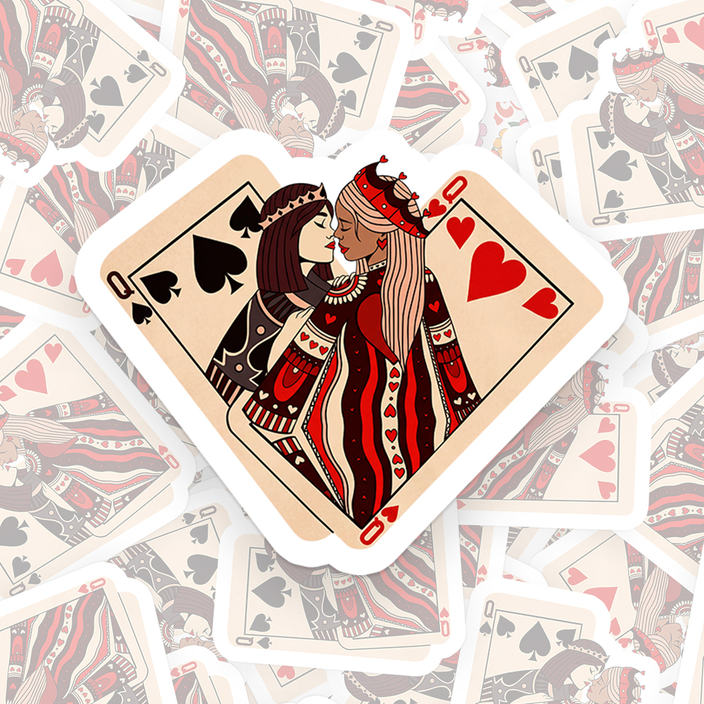 Sapphic Lesbian Sticker