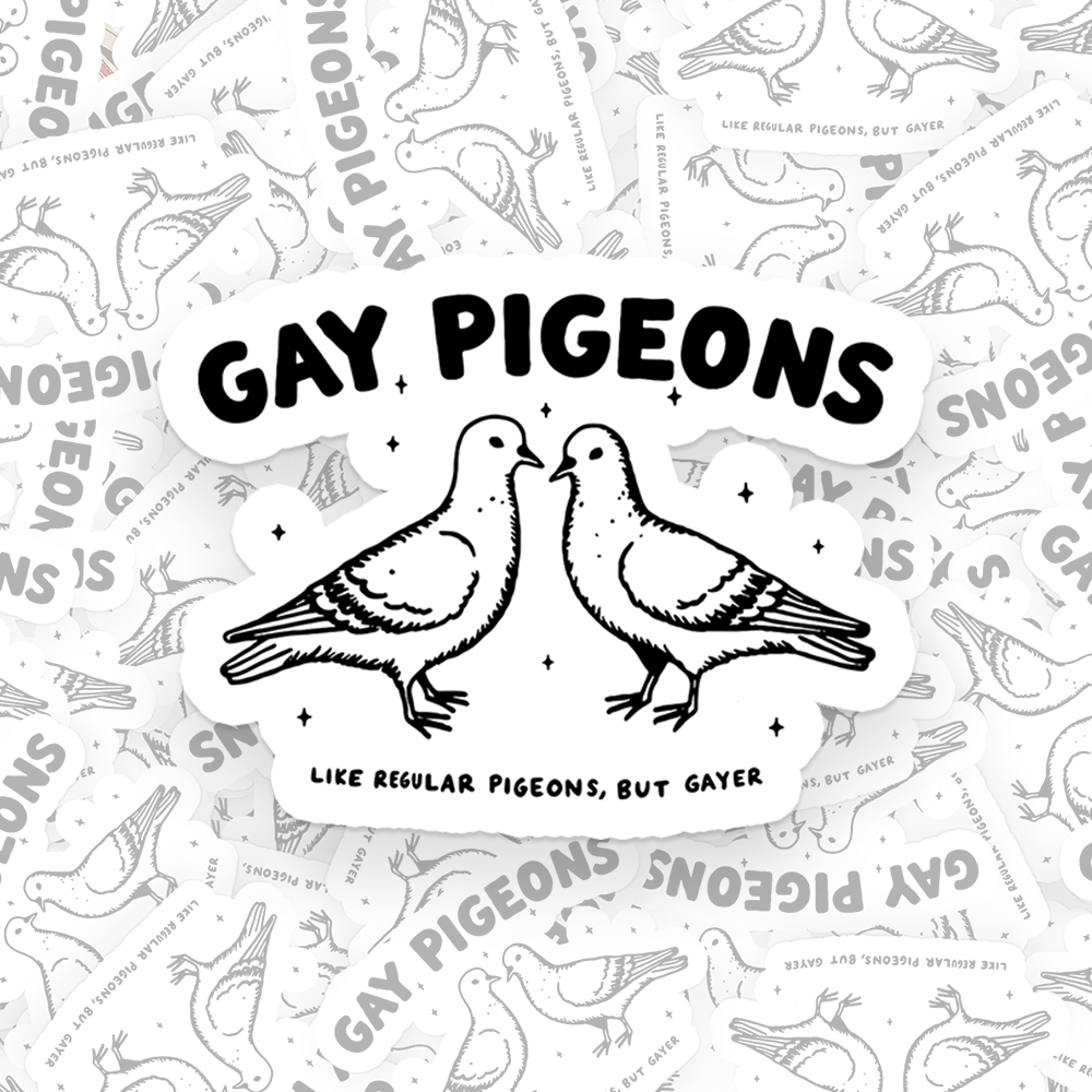 Gay Pigeons Sticker