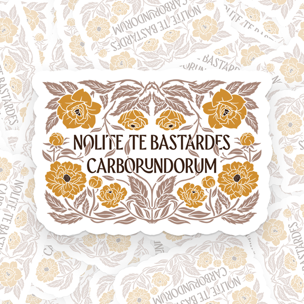 Stay Strong Floral Vintage Sticker