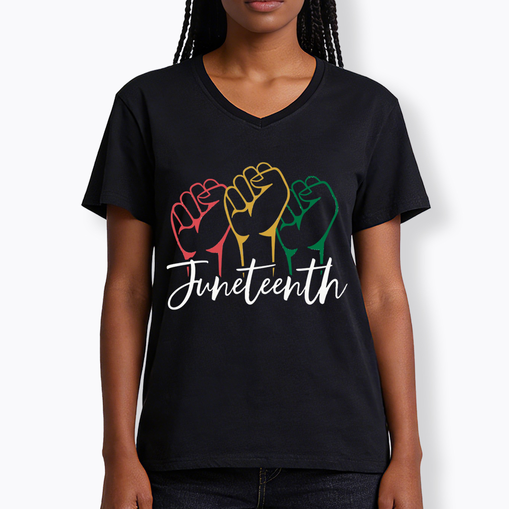 Juneteenth Black History V-Neck Classic T-Shirt
