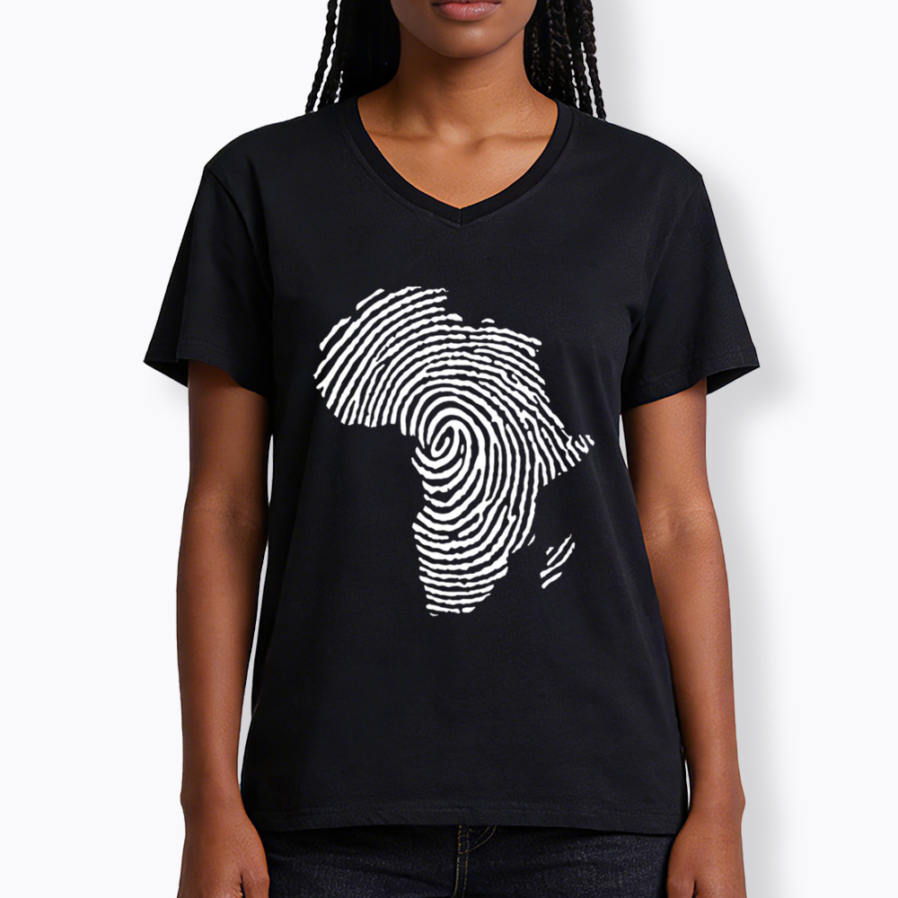 Black History African V-Neck Classic T-Shirt