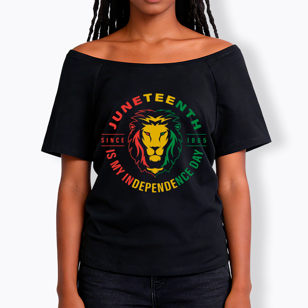 Juneteenth History Off Shoulder T-shirt