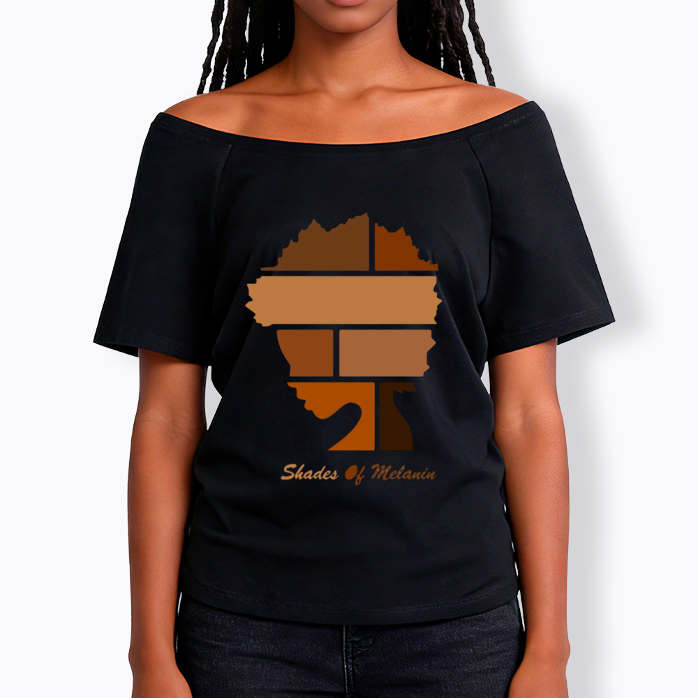 Shades Of Melanin Off Shoulder T-shirt