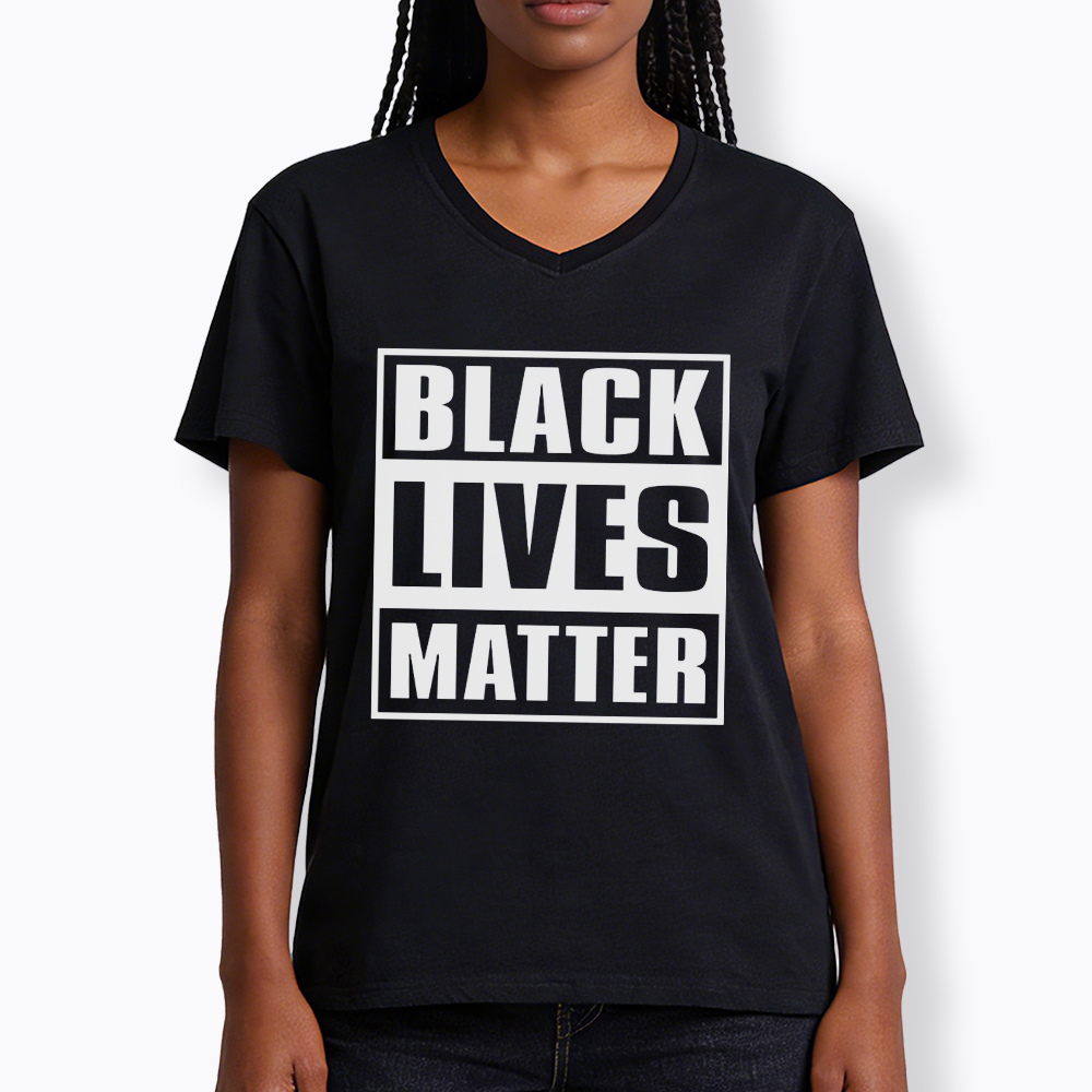 Black Lives Matter Equality Rights V-Neck Classic T-Shirt