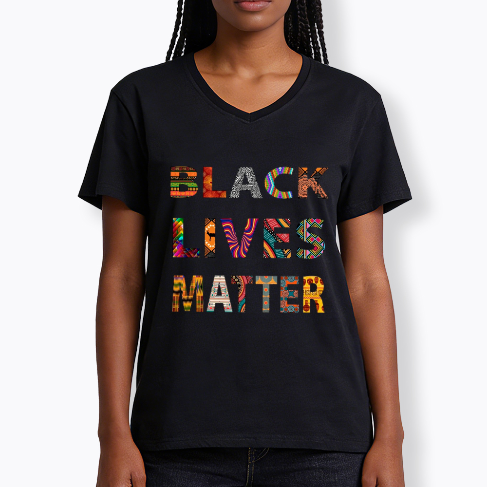 Black Lives Matter Diversity V-Neck Classic T-Shirt