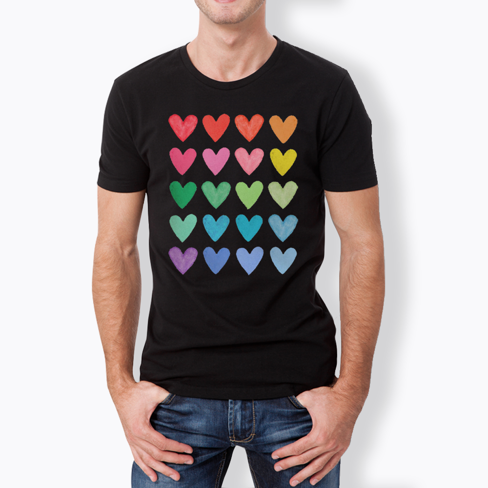 Rainbow Hearts Classic T-Shirt