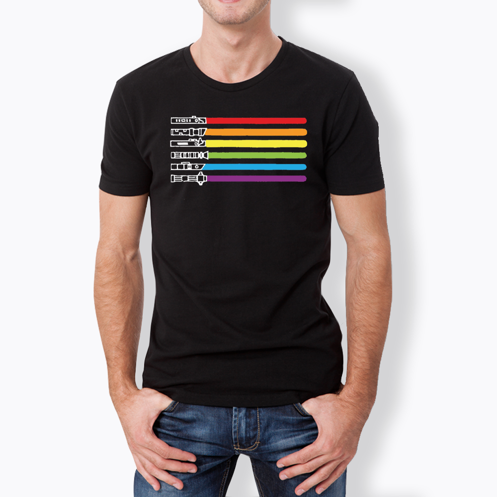 Rainbow Lightsaber Classic T-Shirt