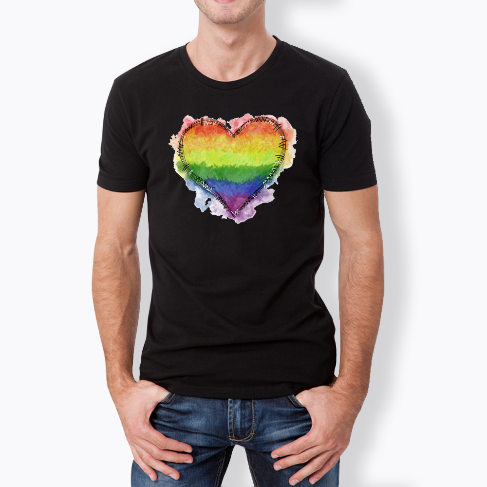 Rainbow Heart Classic T-Shirt