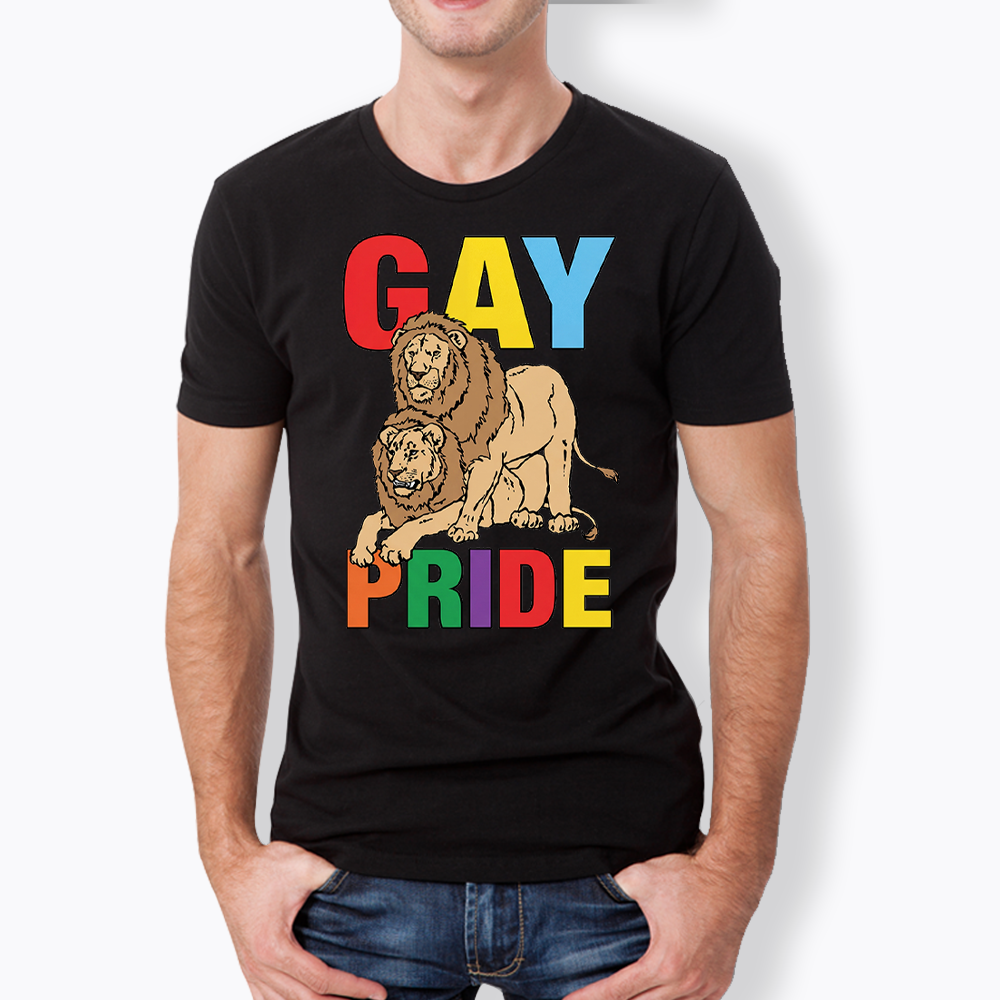 Funny Gay Pride Lion  Classic T-Shirt