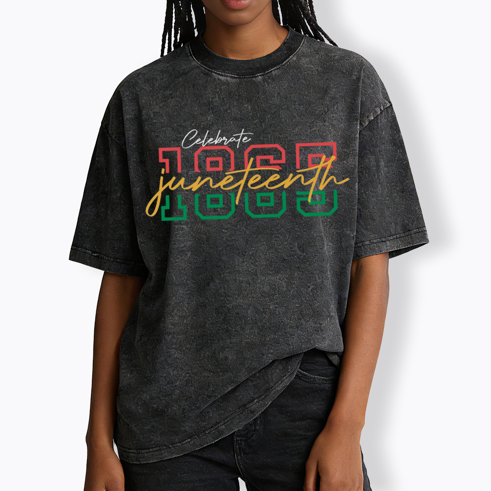 Celebrate 1865 Juneteenth Washed T-Shirt
