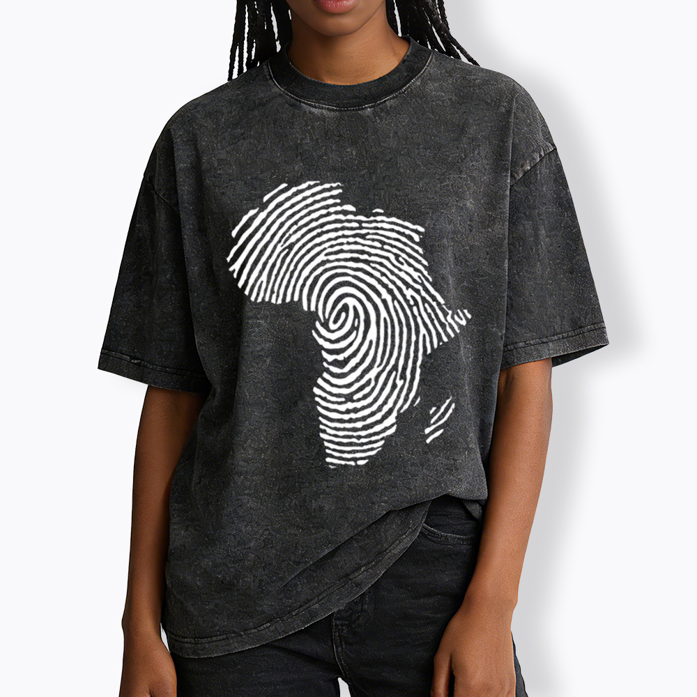 Black History African Washed T-Shirt