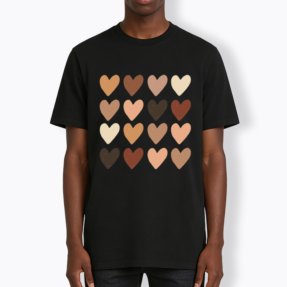 Skin Tone Hearts Racial Equality Classic T-Shirt