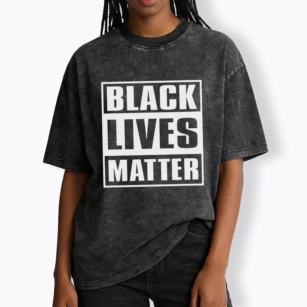 Black Lives Matter Equality Rights Washed T-Shirt