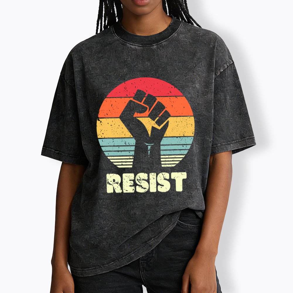 Resist Fist Washed T-Shirt