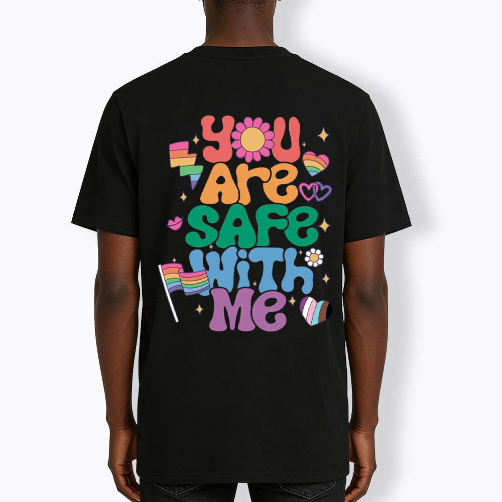 You Are Safe With Me Pride Ally Classic T-Shirt