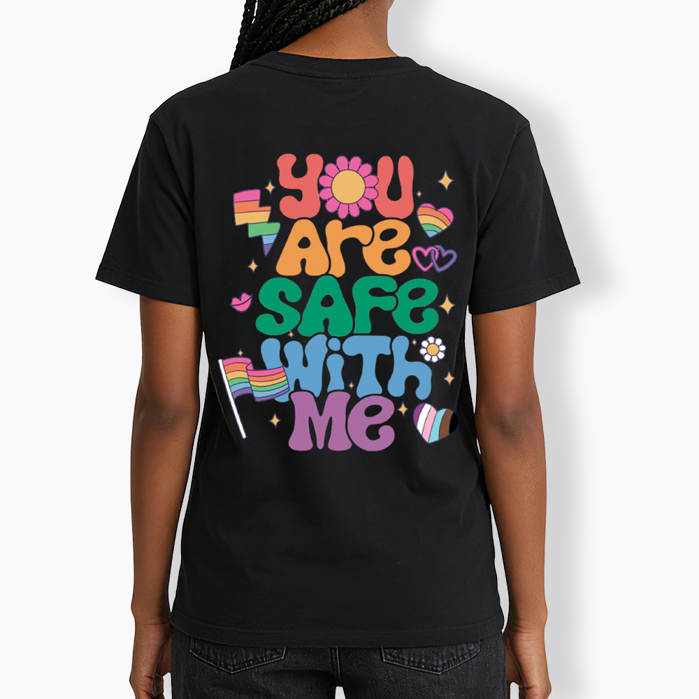 You Are Safe With Me Pride Ally Classic T-Shirt