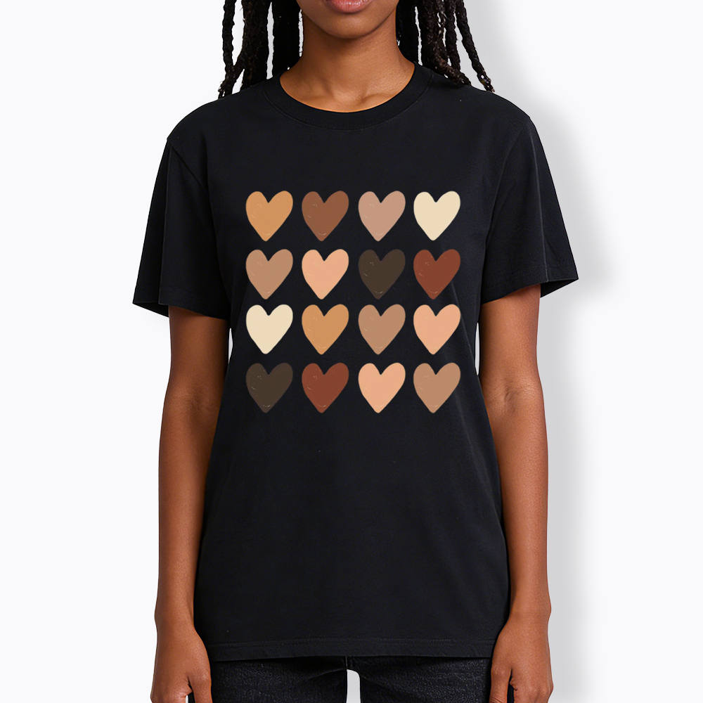 Skin Tone Hearts Racial Equality Classic T-Shirt
