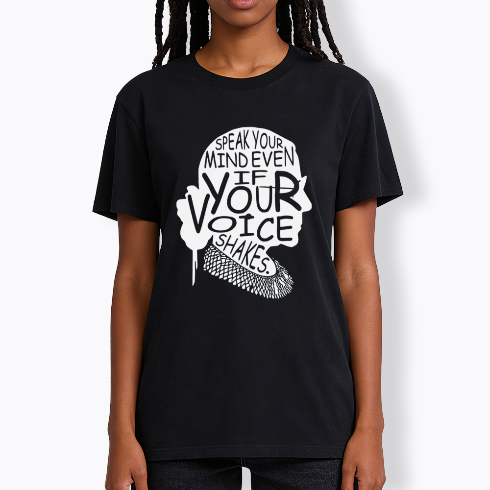 RBG Speak Your Mind Even Even If Your Voice Shakes Classic T-Shirt