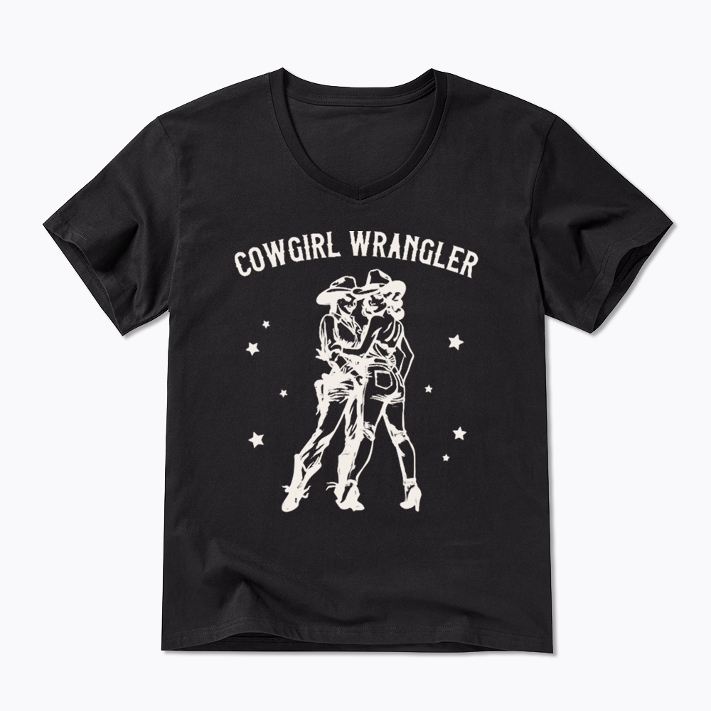 Gay Cowgirl V-Neck Classic T-Shirt