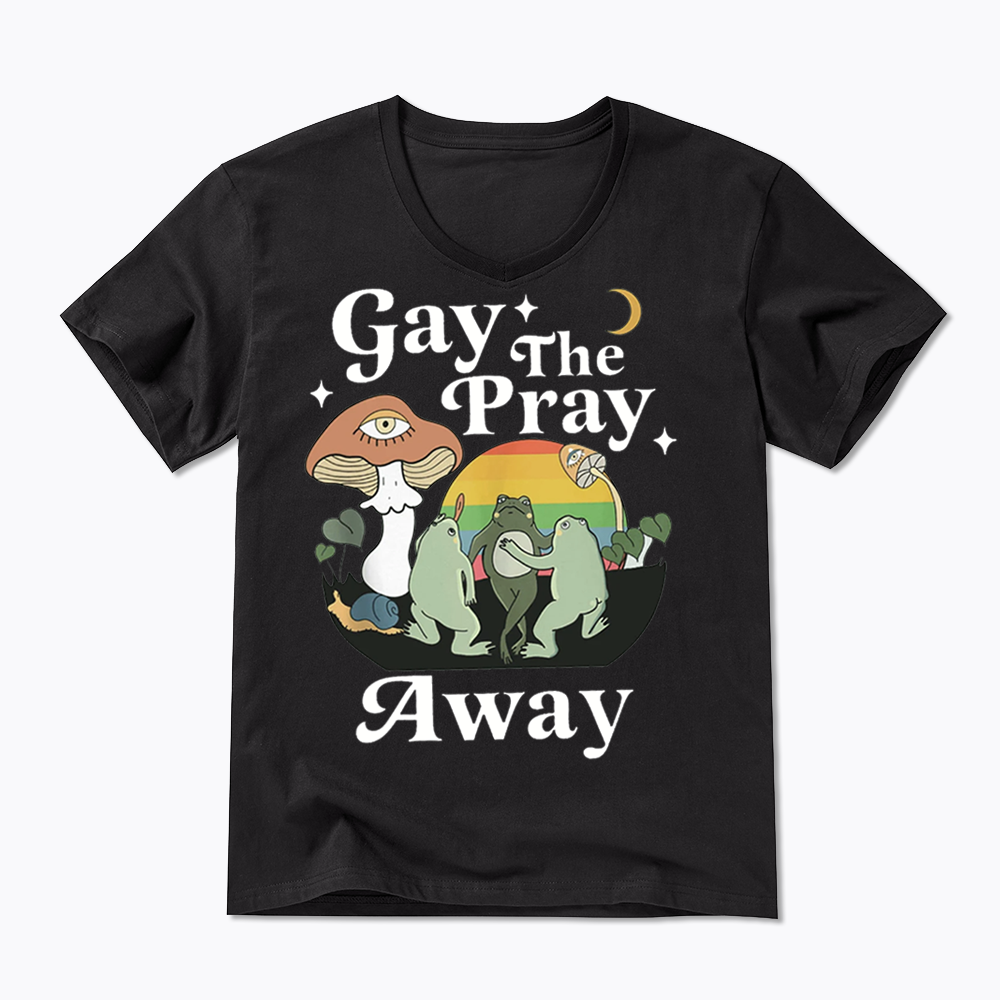 Pray Away V-Neck Classic T-Shirt