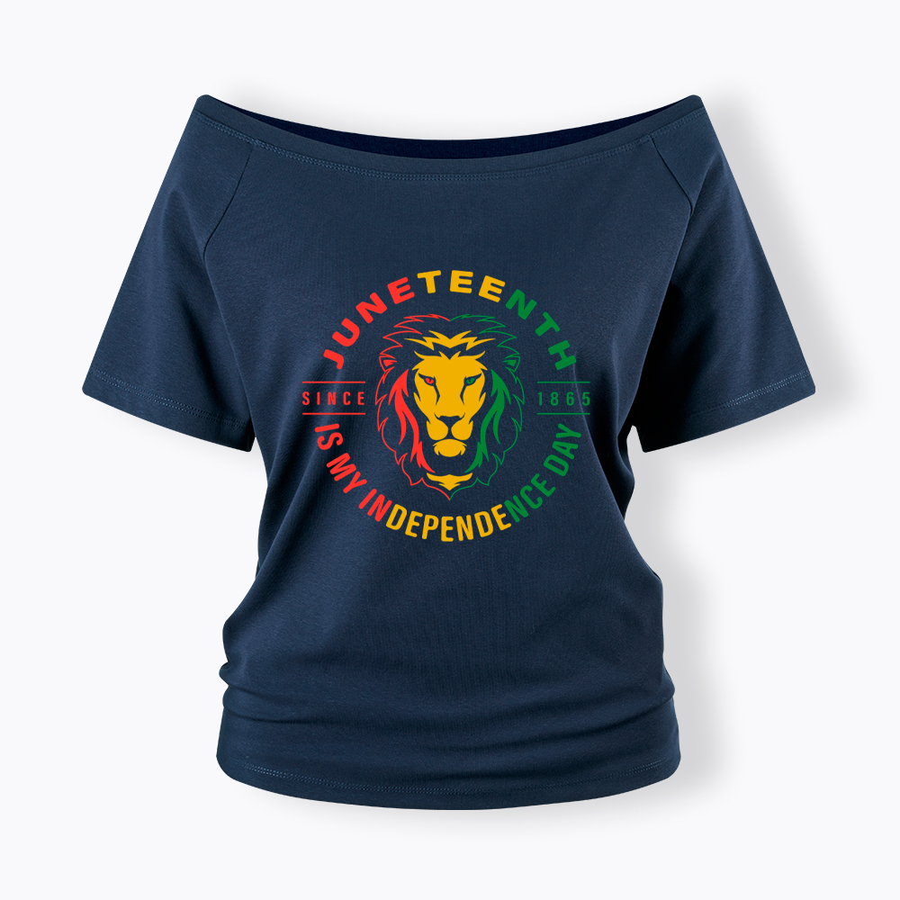 Juneteenth History Off Shoulder T-shirt