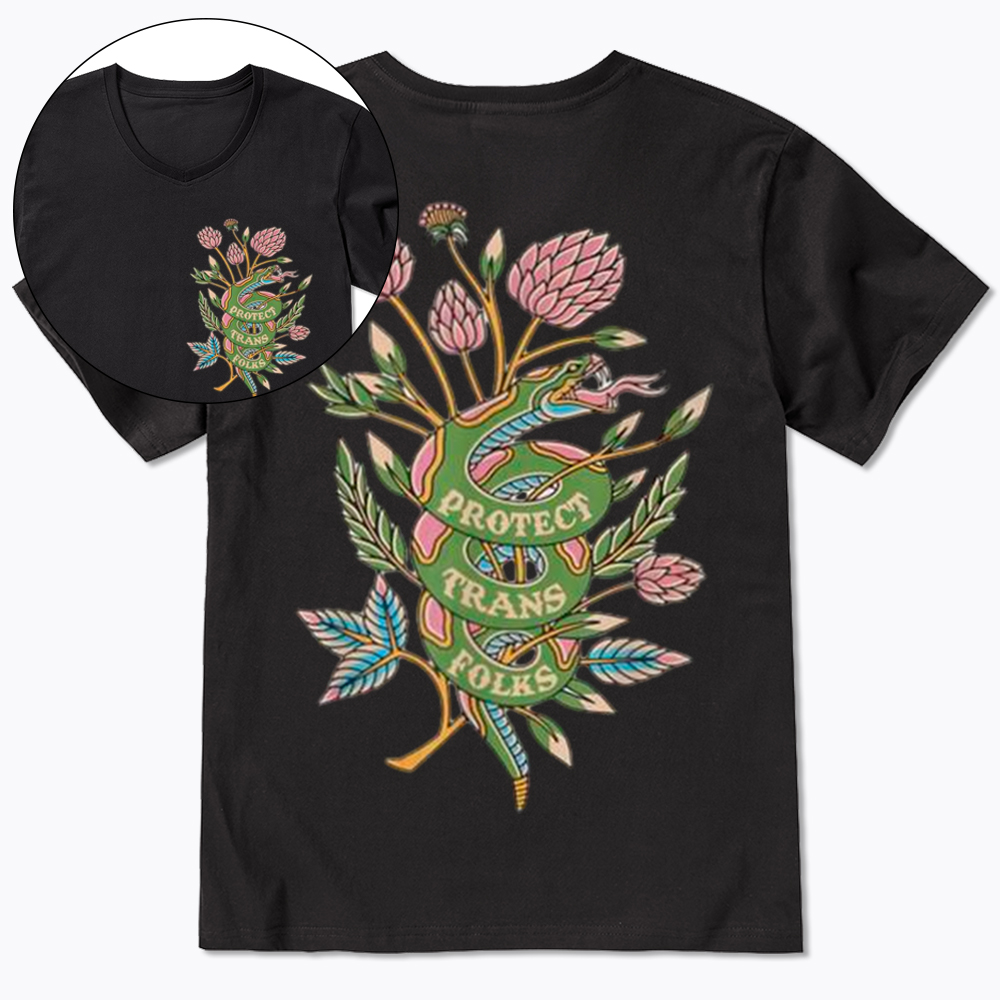 Protect Trans Folks V-Neck Classic T-Shirt