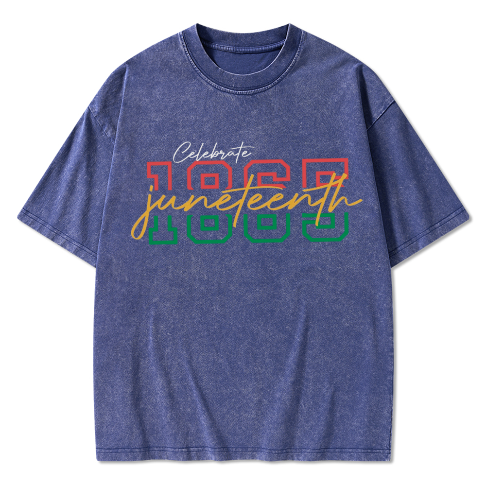 Celebrate 1865 Juneteenth Washed T-Shirt