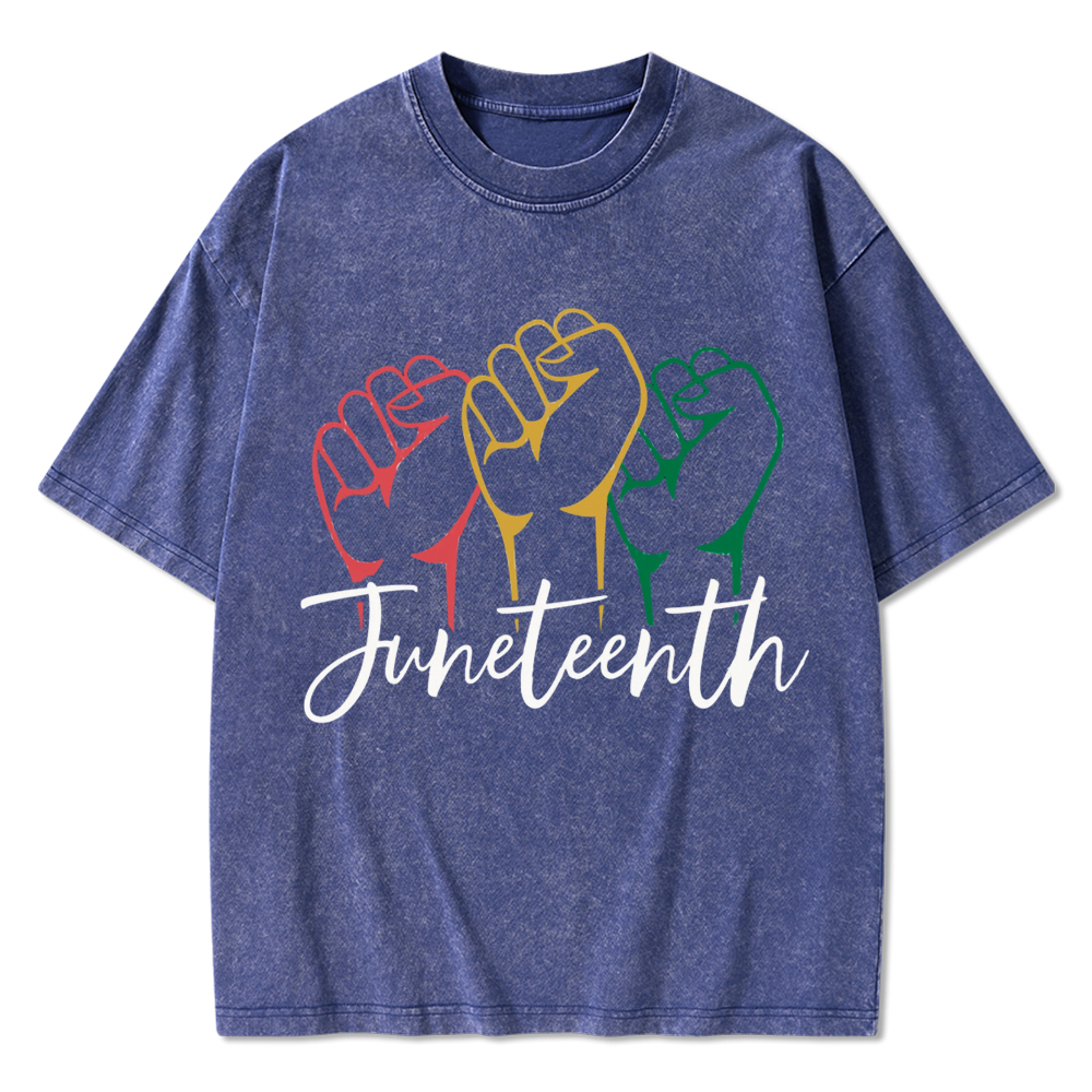Juneteenth Black History Washed T-Shirt
