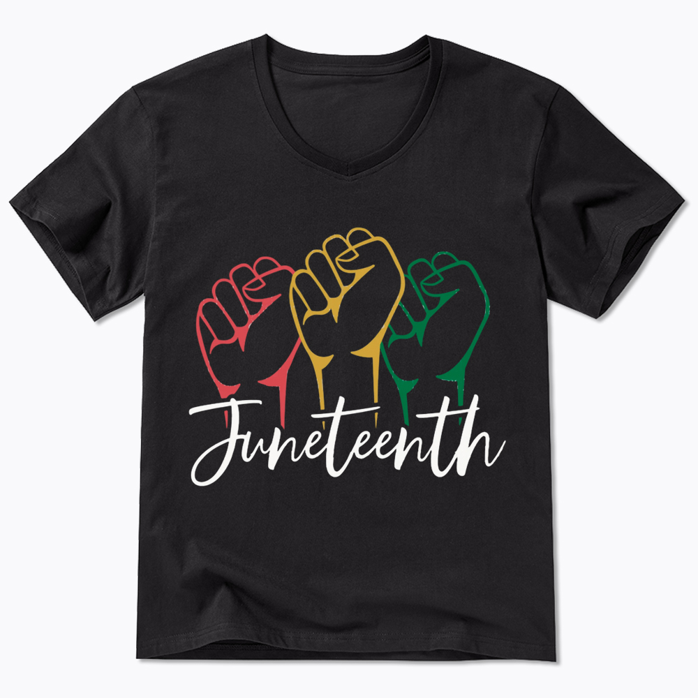 Juneteenth Black History V-Neck Classic T-Shirt
