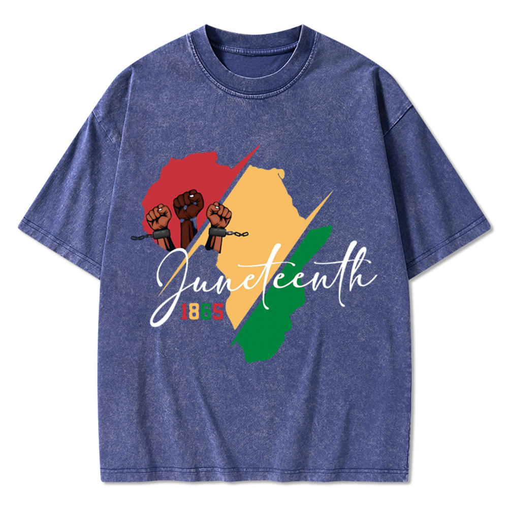 Black Culture Juneteenth Washed T-Shirt