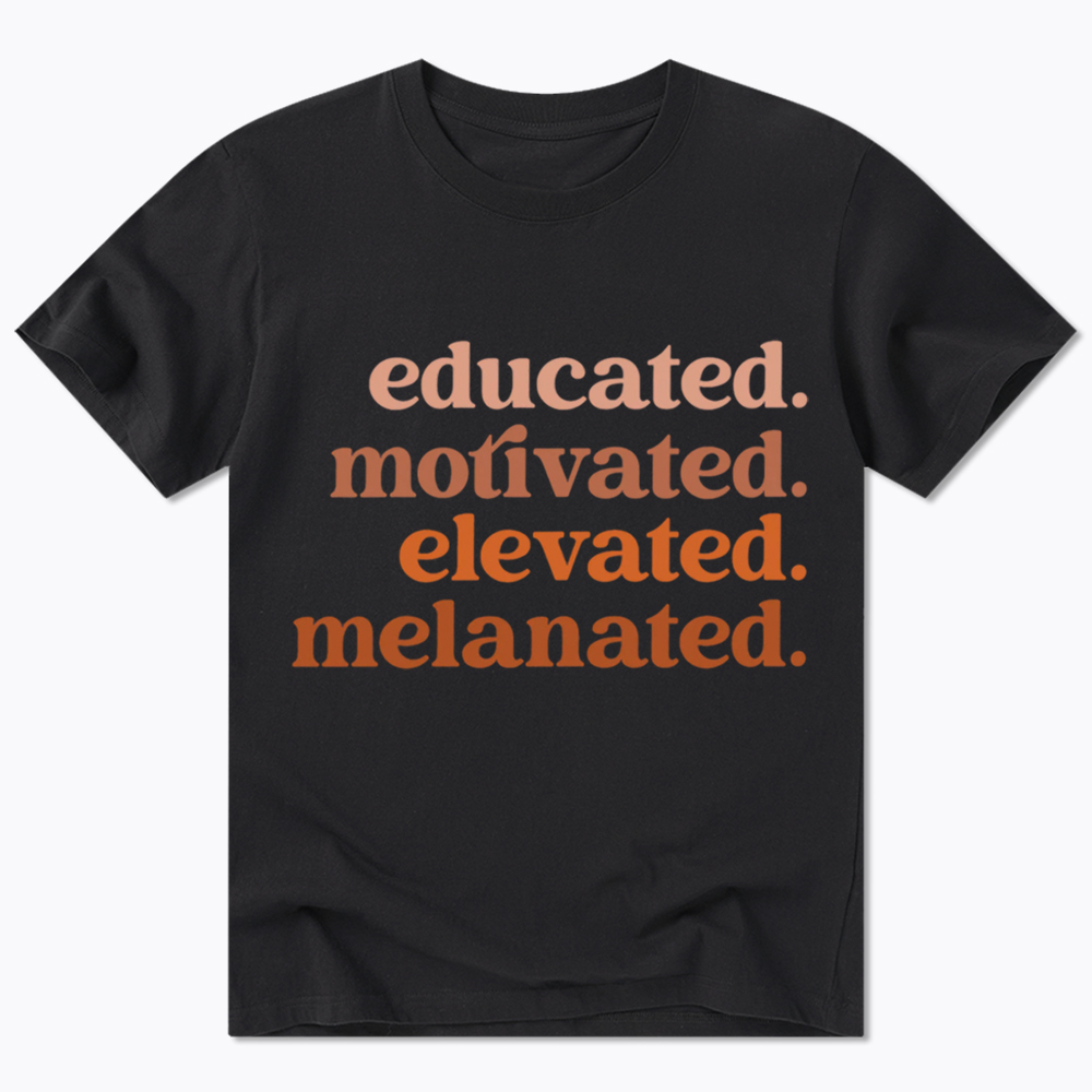 Educated Motivated Melanated Classic T-Shirt