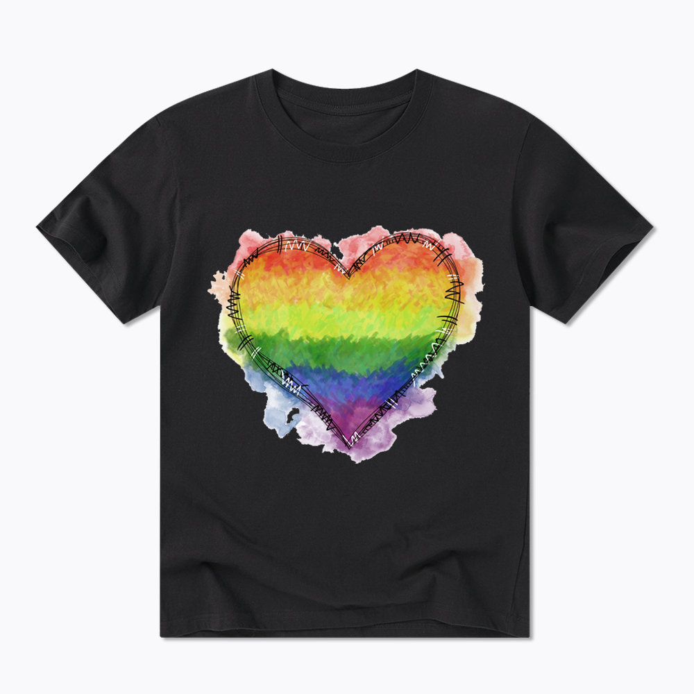 Rainbow Heart Classic T-Shirt