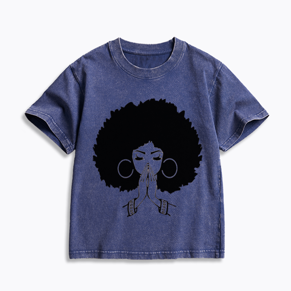 Black Girl Magic Kids Washed T-Shirt