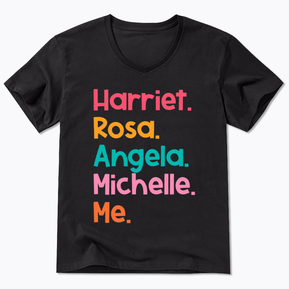 Women Leaders Harriet Rosa Angela Michelle Me V-Neck Classic T-Shirt