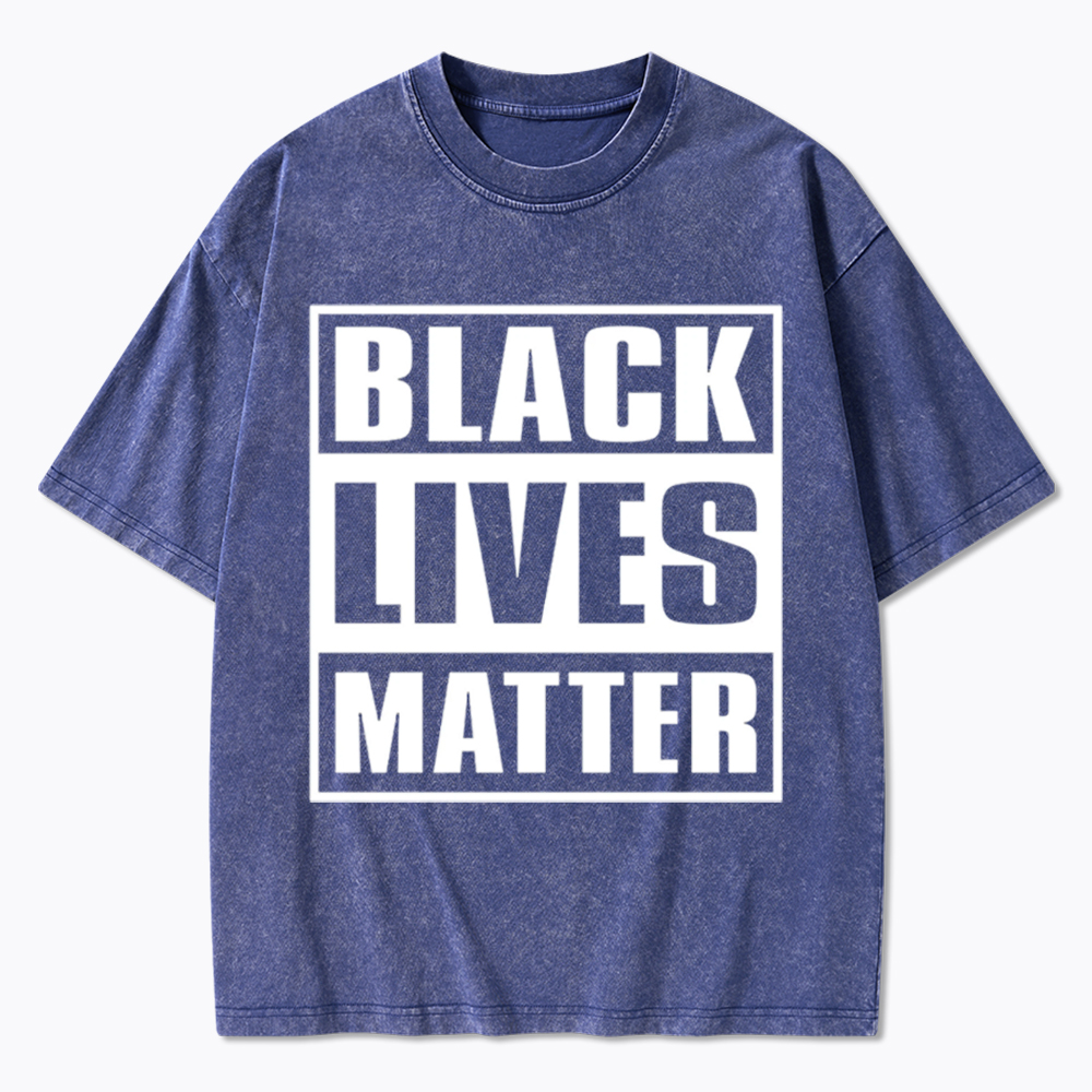 Black Lives Matter Equality Rights Washed T-Shirt