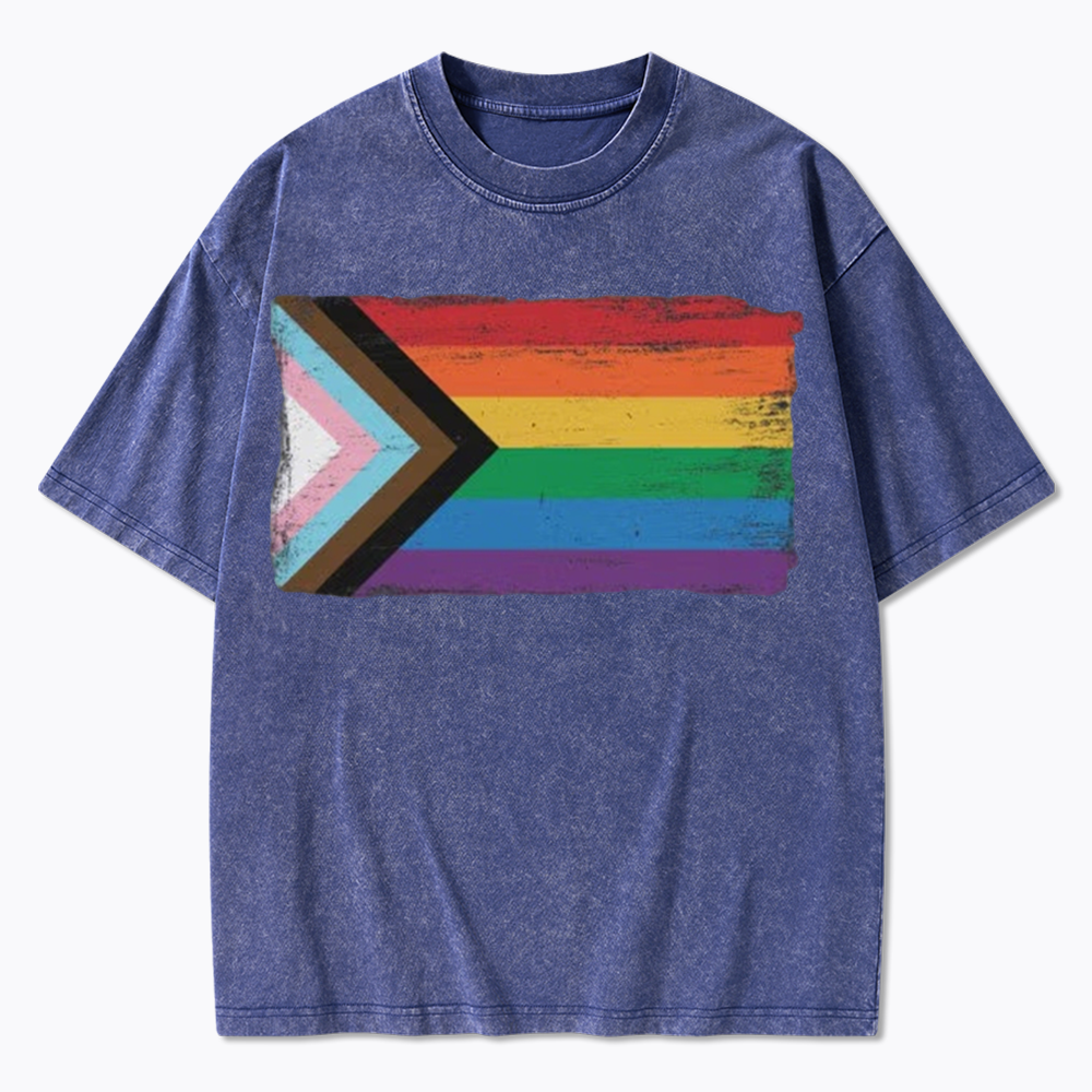 Progress Pride Flag Washed T-Shirt
