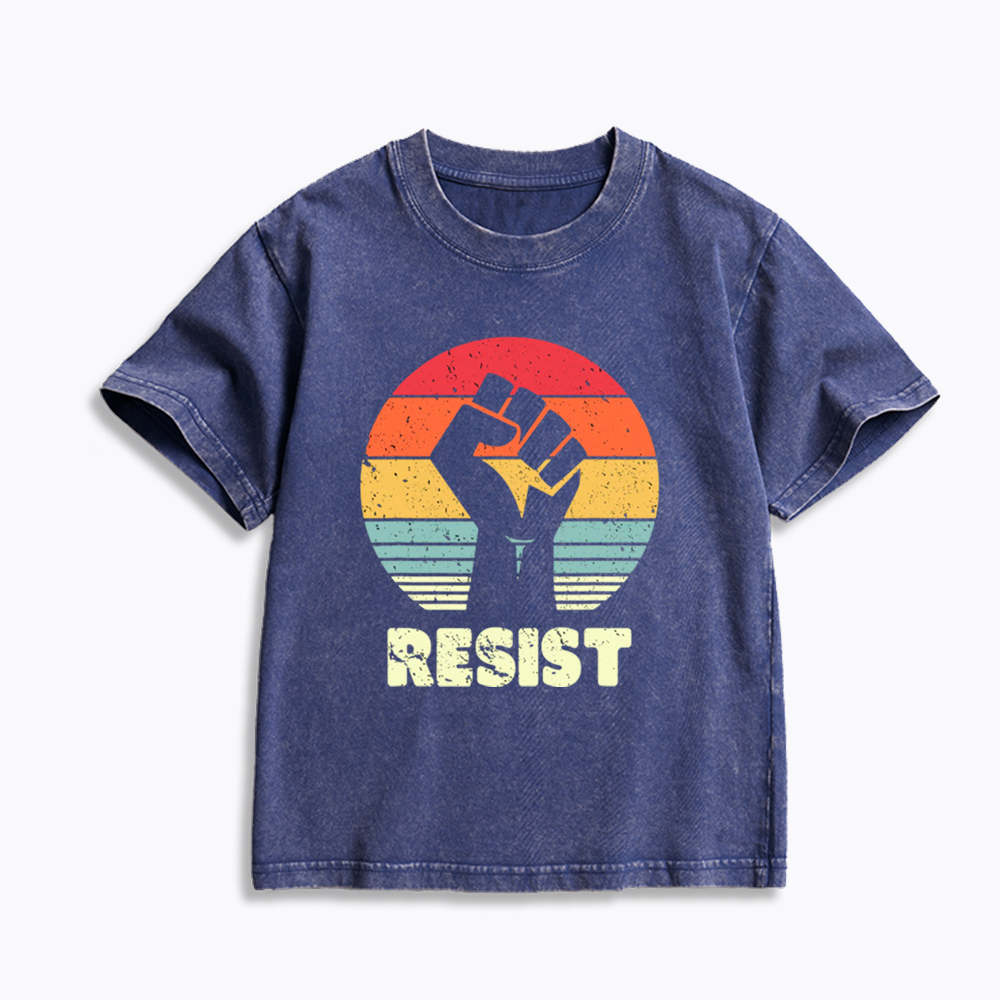 Resist Fist Kids Washed T-Shirt