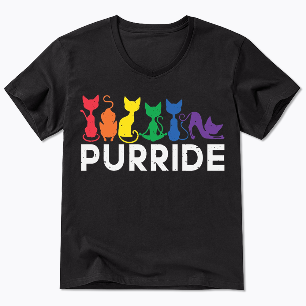 Purride Cat V-Neck Classic T-Shirt