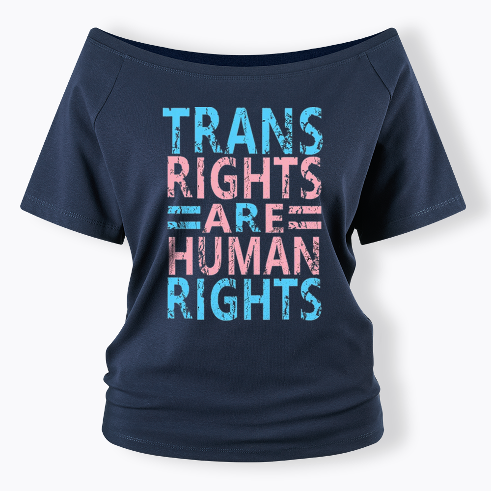 Human Rights Off Shoulder T-shirt