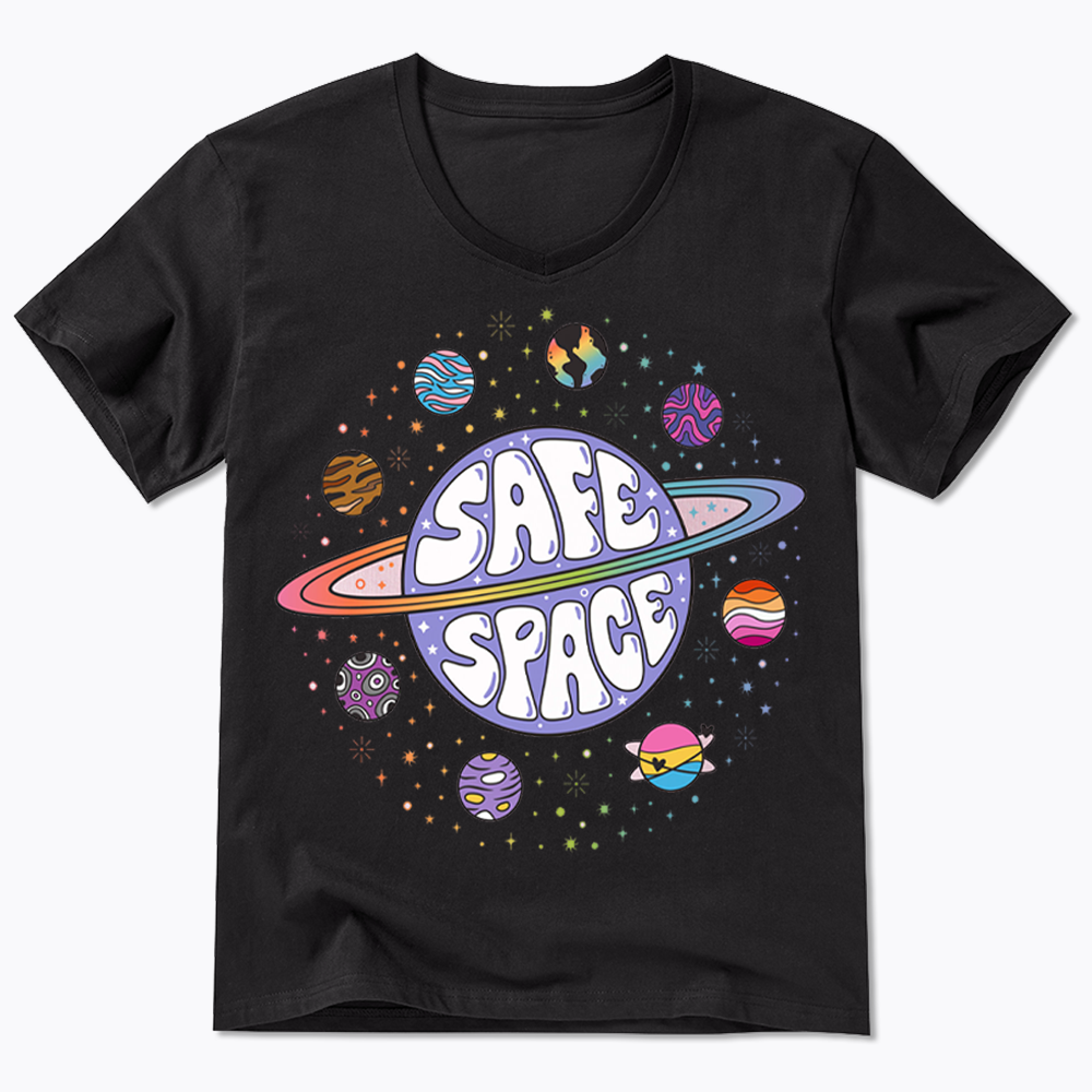 Safe Space V-Neck Classic T-Shirt