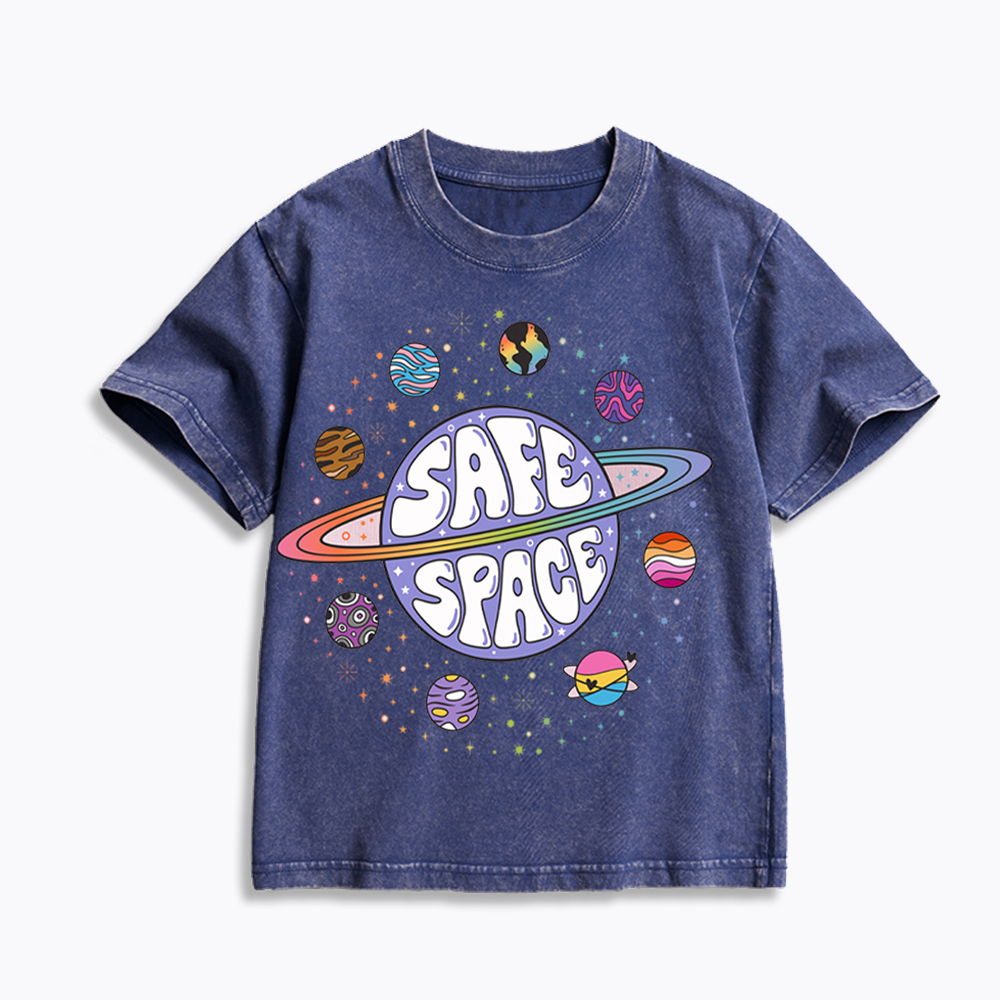 Safe Space Kids Washed T-Shirt 