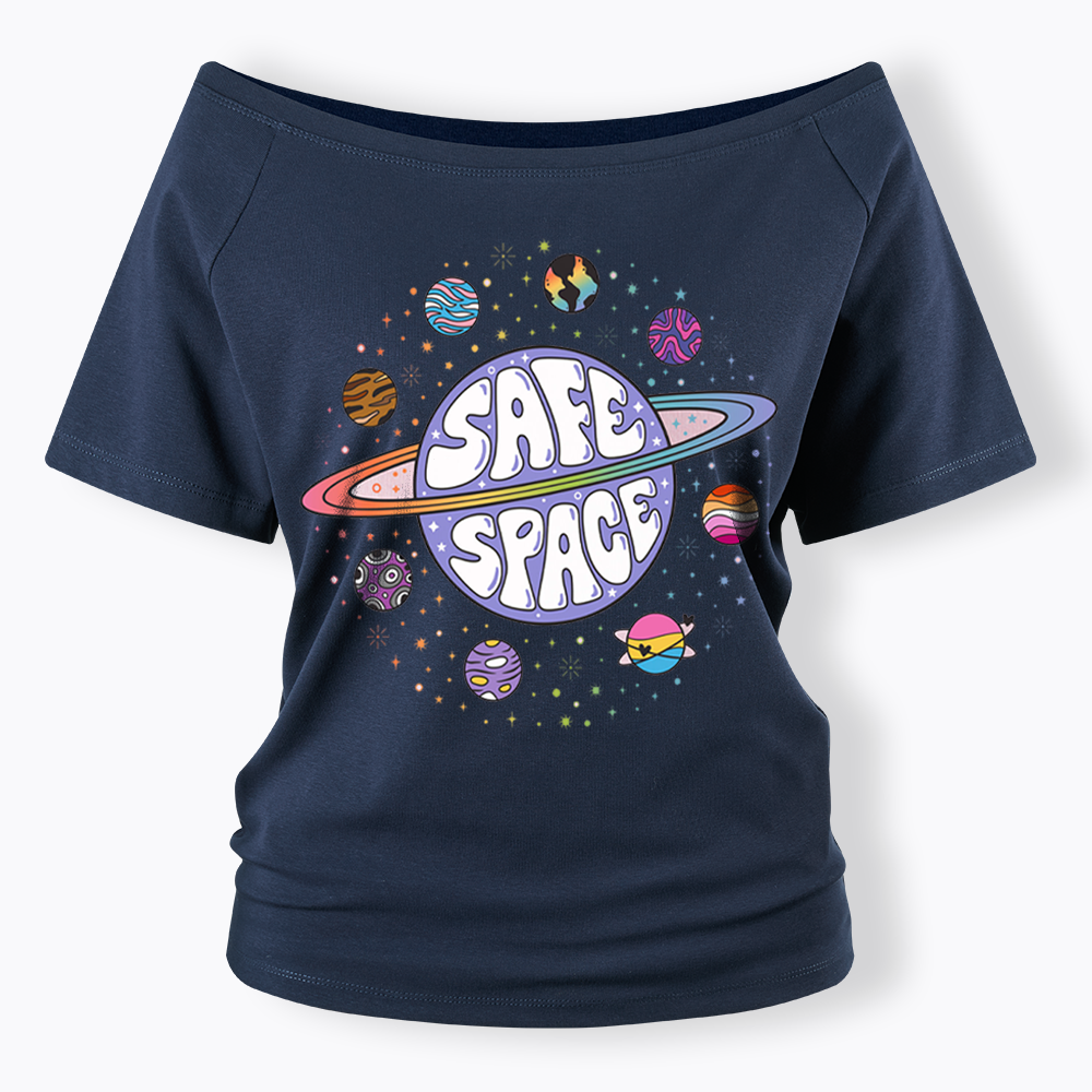 Safe Space Off Shoulder T-shirt