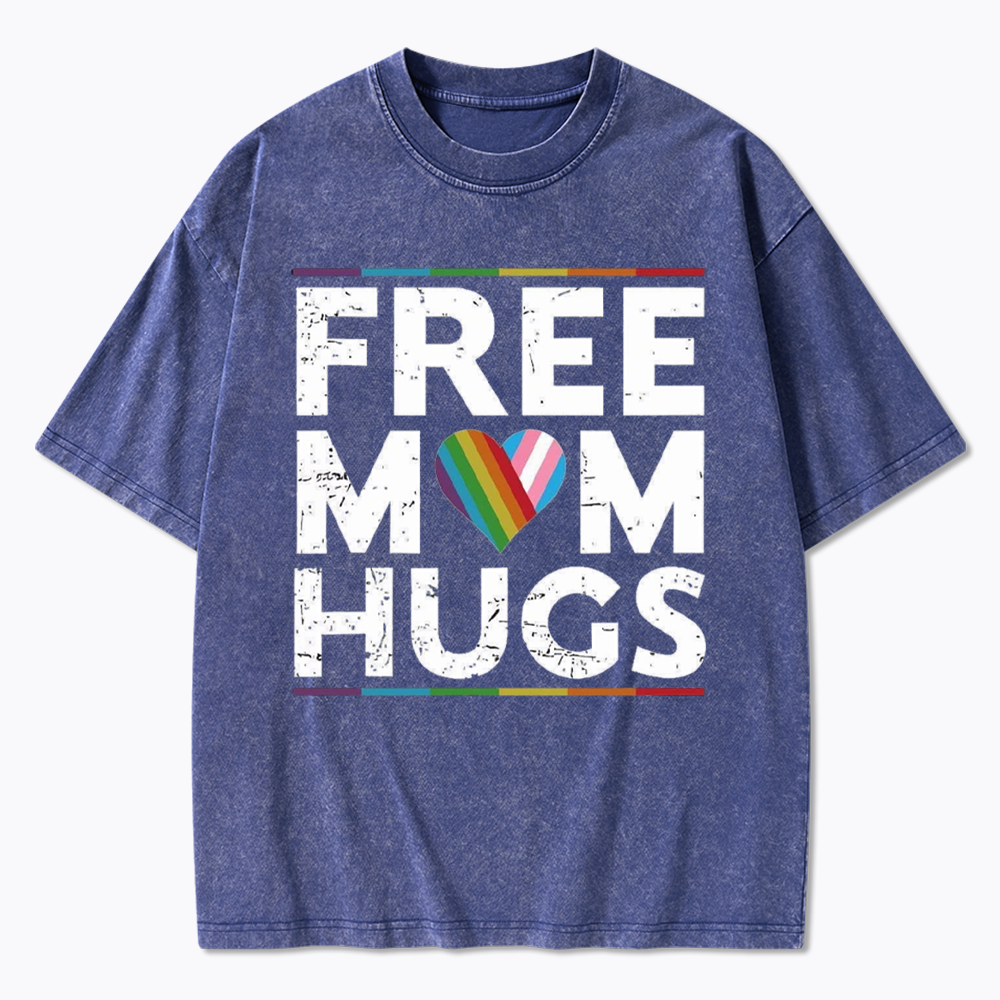 Free Mom Hugs Washed T-Shirt