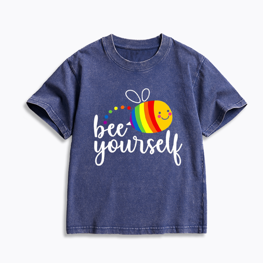Bee Yourself Kids Washed T-Shirt 